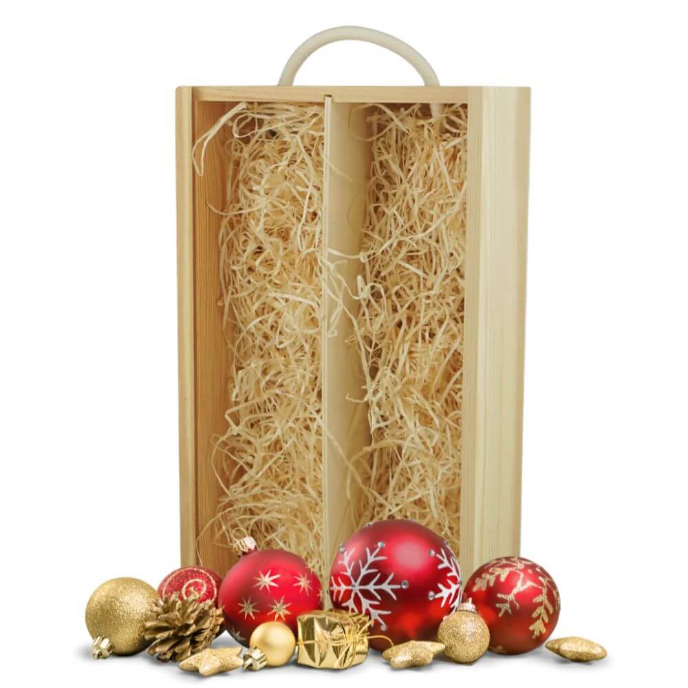 Wooden Gift Box - 2 Bottles