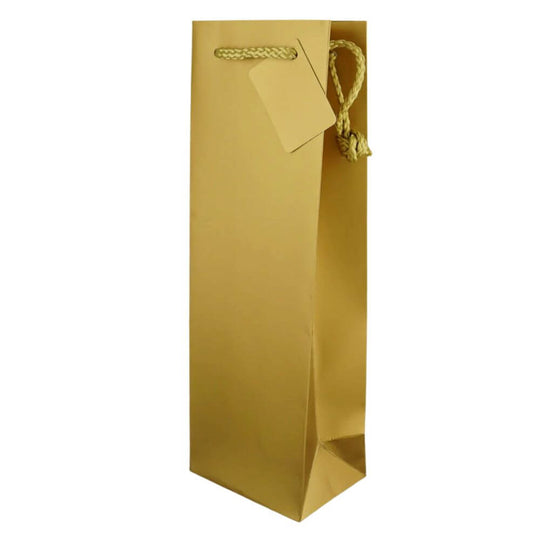 Bottle Gift Bag - Gold