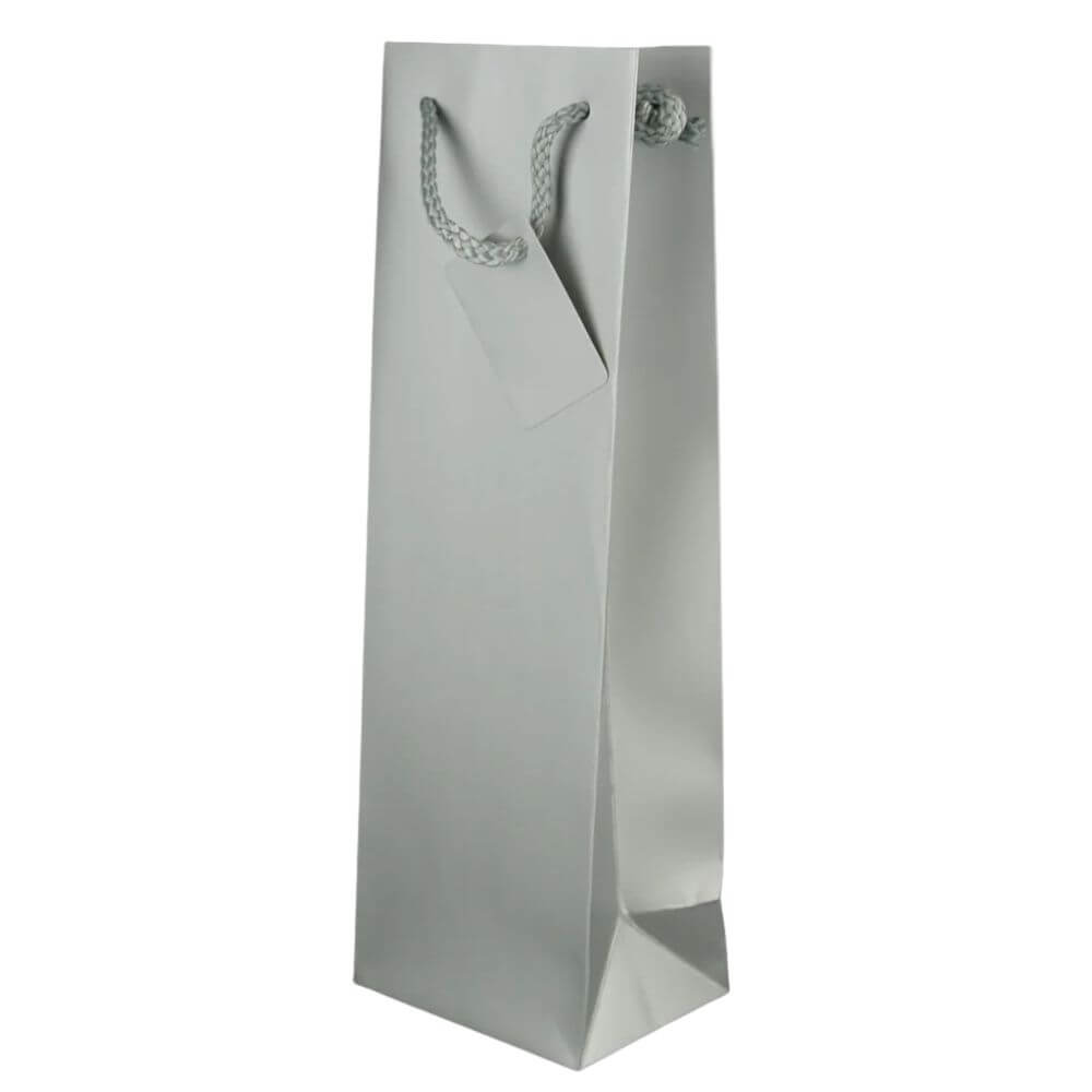 Bottle Gift Bag - Silver
